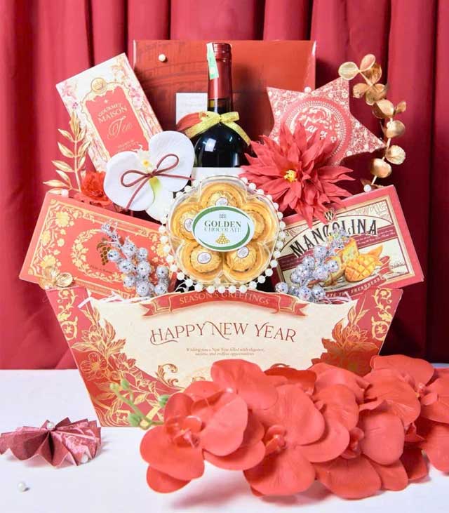 Giỏ Quà Tết Thịnh Vượng Phú Quý Cát Tường QTHN 173