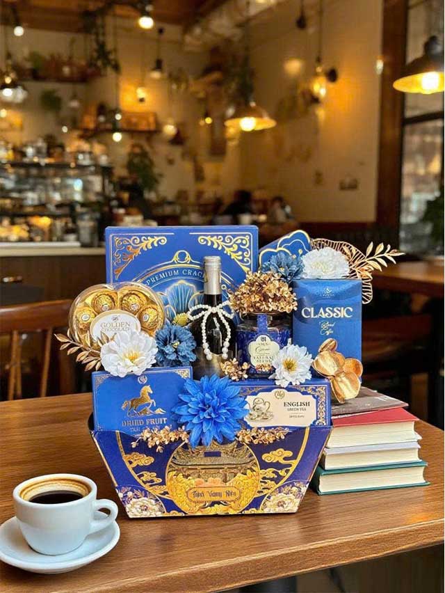 Giỏ Quà Tết Thịnh Vượng Phúc Lộc Sung Túc QTHN 148 – Giỏ Quà Tết Hà Nội Ý Nghĩa