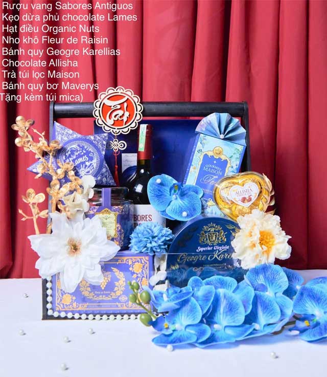 Giỏ Quà Tết Thịnh Vượng Tài Lộc Dồi Dào QTHN 182