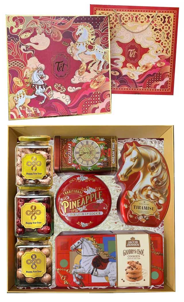 Hộp quà Tết Mã Đáo Vương Lộc – Khai Phúc Đại Thịnh 2026