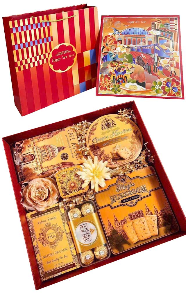 Hộp Quà Tết Phú Quý Đại Cát QTHN24