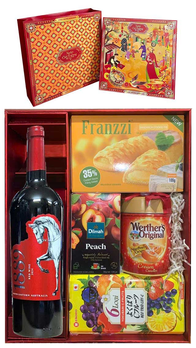 Hộp quà Tết Thịnh Vượng Vạn Phúc Vạn Lộc QTHN 162