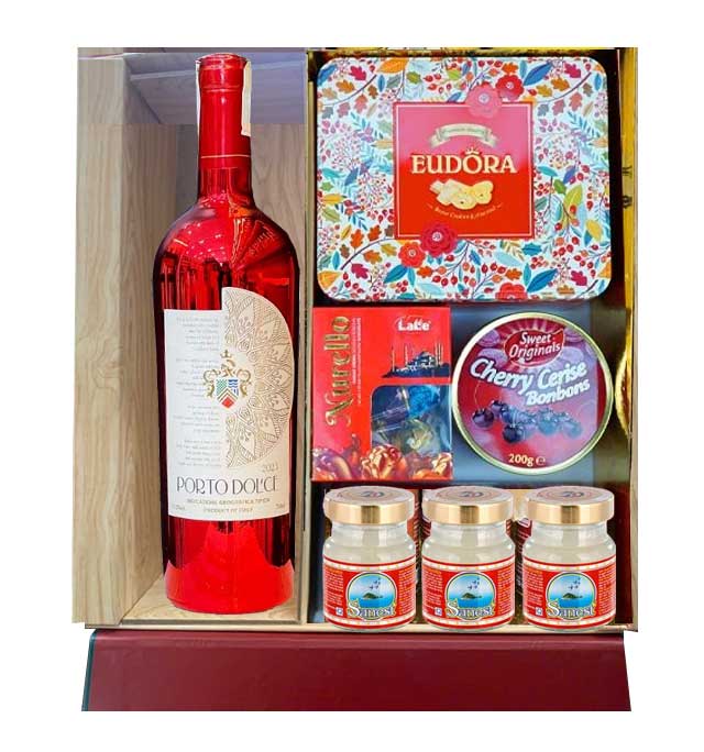 Hộp Quà Tết Kim Mã Cát Tường QTHN3