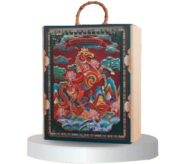 Hộp Quà Tết Kim Mã Cát Tường QTHN4