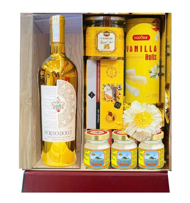 Hộp Quà Tết Kim Mã Cát Tường QTHN4